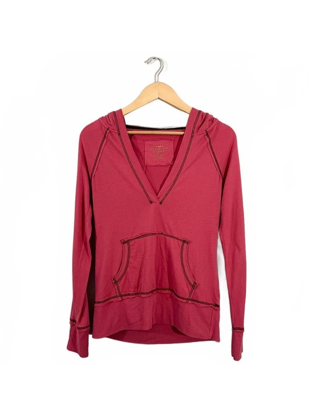 Y2K Pink Hooded Long Sleeve T-shirt 2000’s Bella Swan Fall